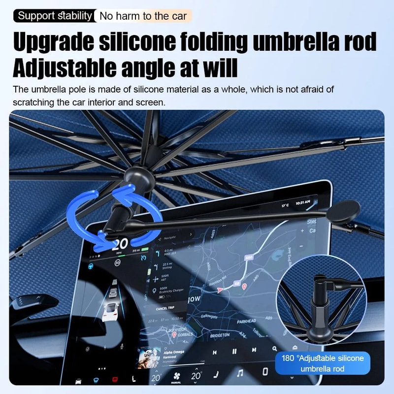 Car Windshield Sunshade Umbrella With UV Protection 13