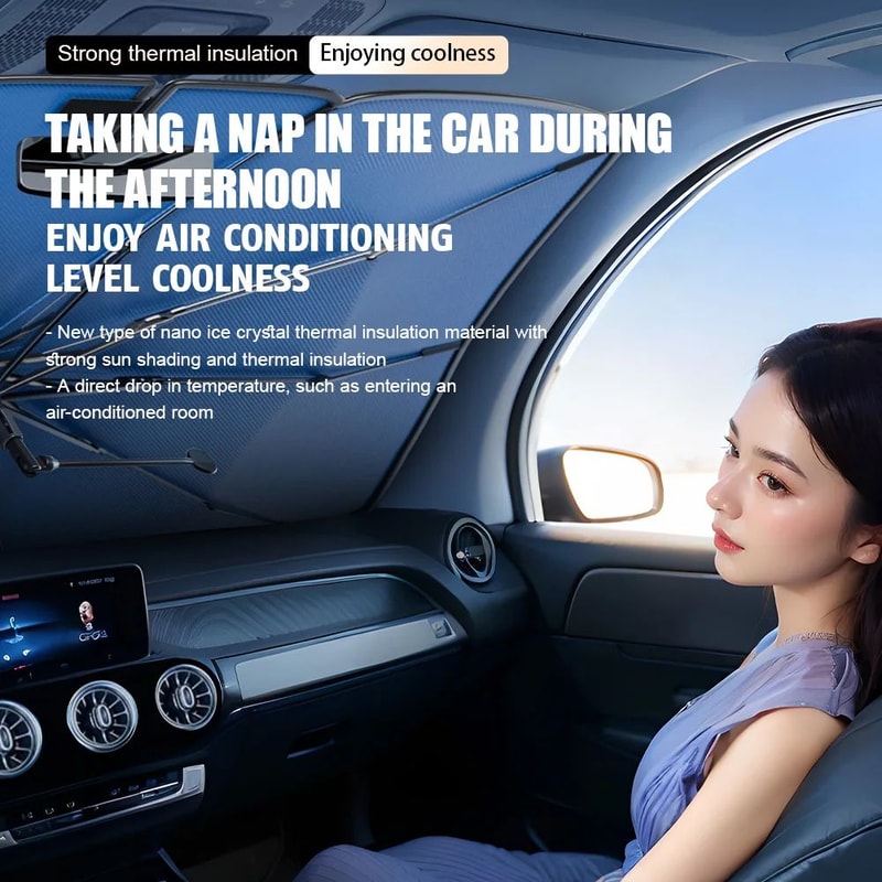 Car Windshield Sunshade Umbrella With UV Protection 14