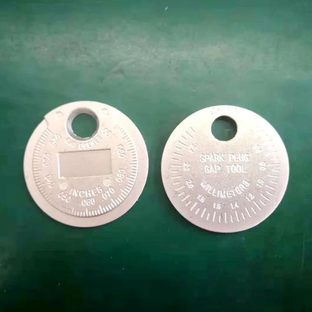 Coin Style Spark Plug Gap Gauge Measuring Tool 4