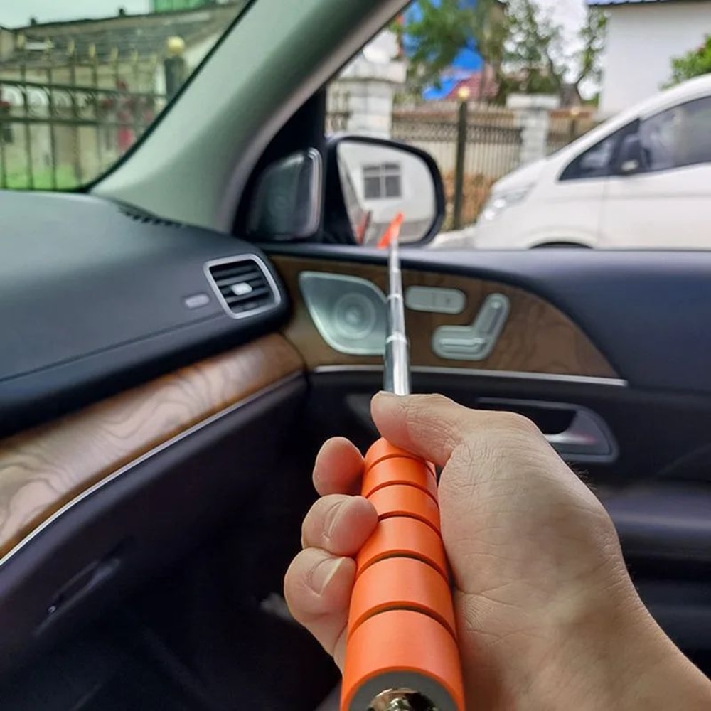 Telescopic Car Rearview Mirror Cleaning Wiper Brush 2