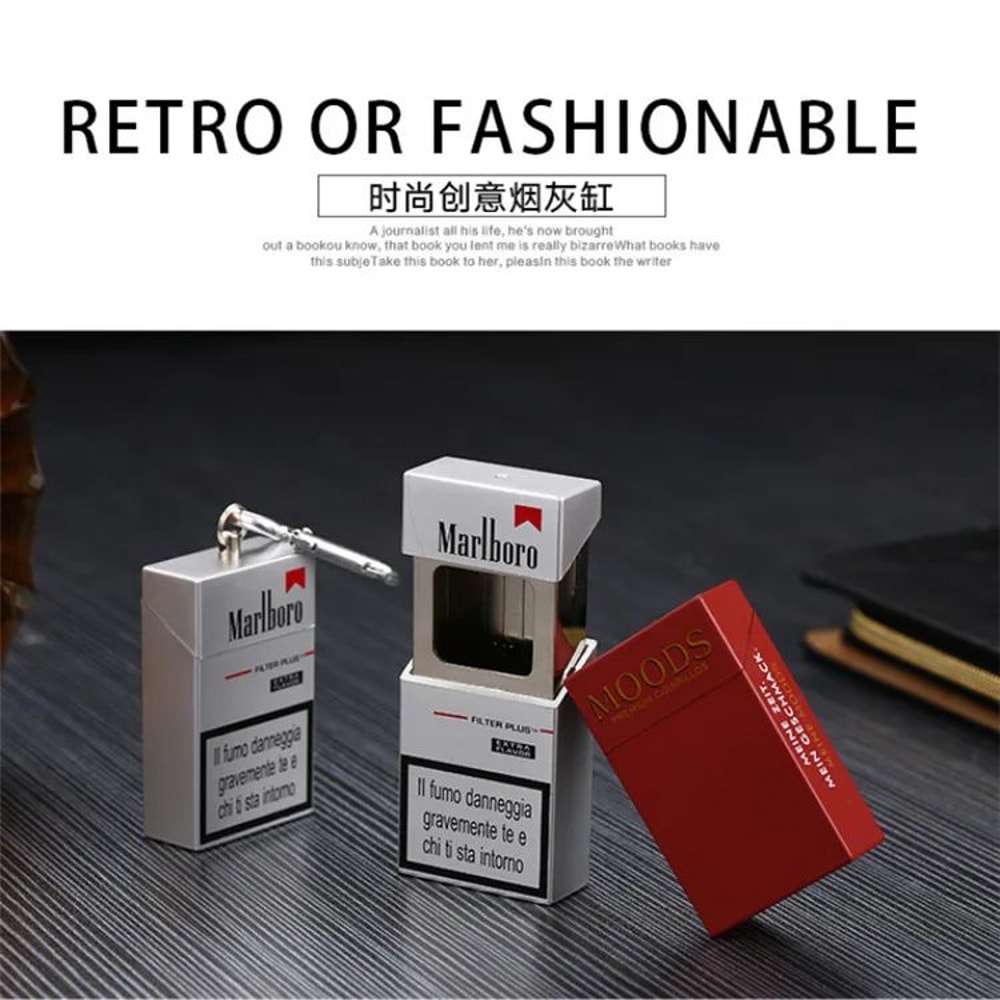 Portable Pocket Mini Ashtray Smoking Storage Box 3