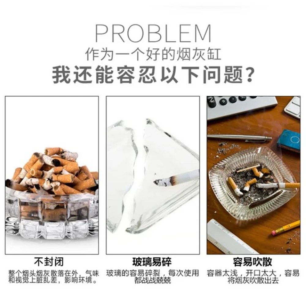 Portable Pocket Mini Ashtray Smoking Storage Box 4