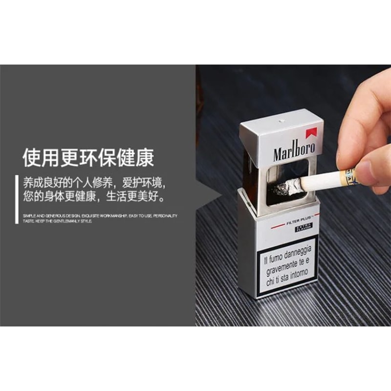 Portable Pocket Mini Ashtray Smoking Storage Box 6