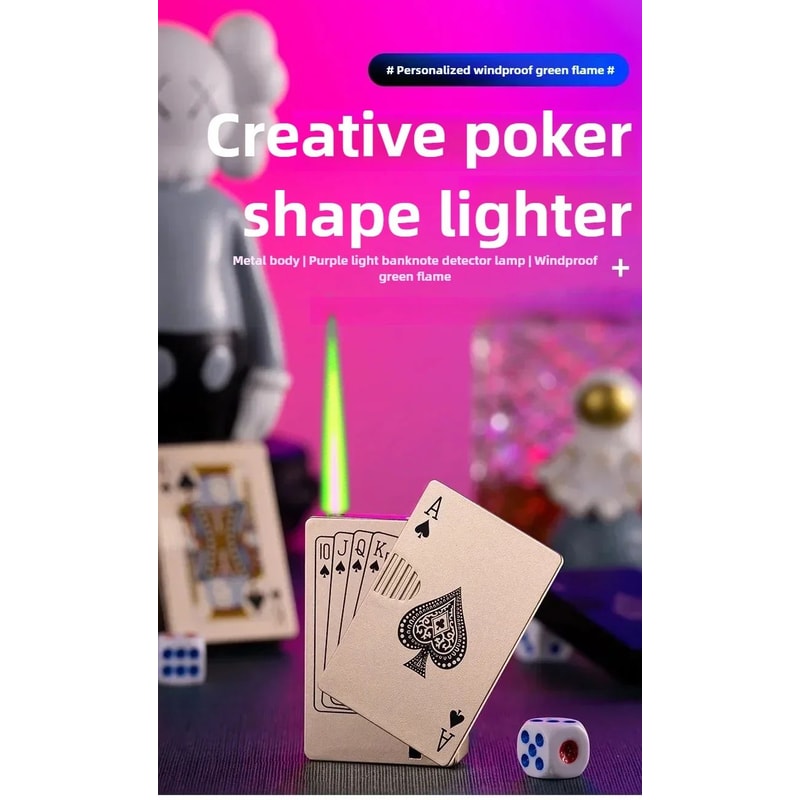 Ace Of Spades Metal Windproof Butane Lighter 6