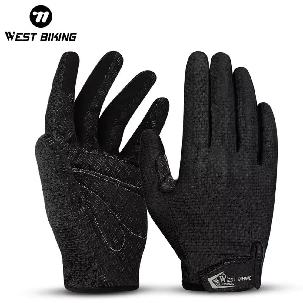 WEST BIKING Full Finger Touchscreen Cycling Gloves 0