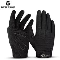 west biking full finger touchscreen cycling gloves