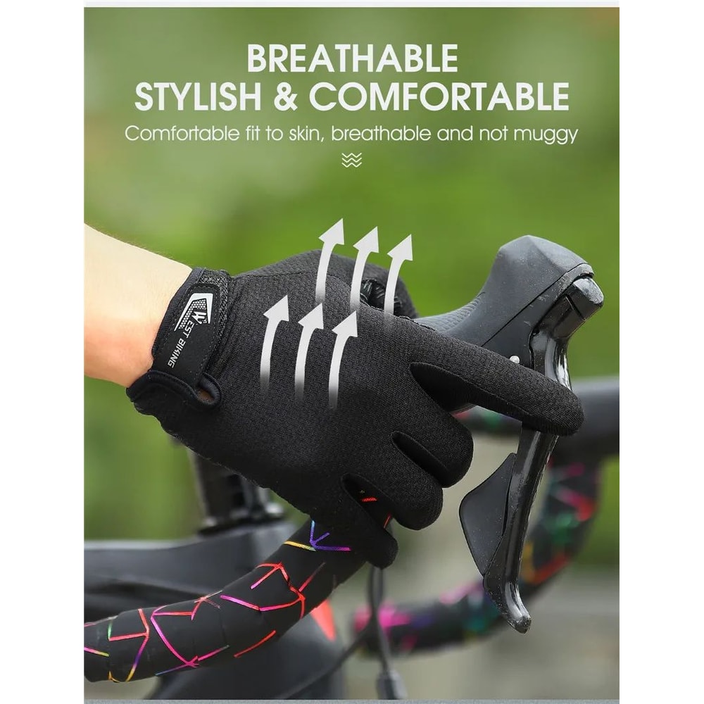 WEST BIKING Full Finger Touchscreen Cycling Gloves 8