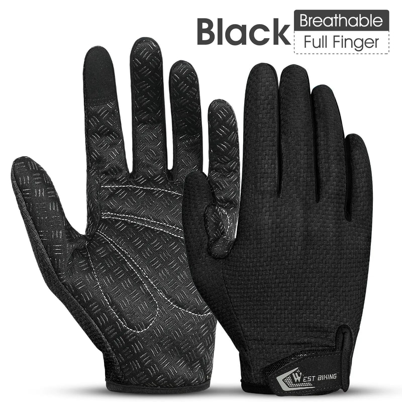WEST BIKING Full Finger Touchscreen Cycling Gloves 13