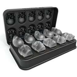 skull ice cube tray silicone mold with funnel