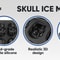 Skull Ice Cube Tray Silicone Mold With Funnel 7