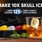 Skull Ice Cube Tray Silicone Mold With Funnel 8