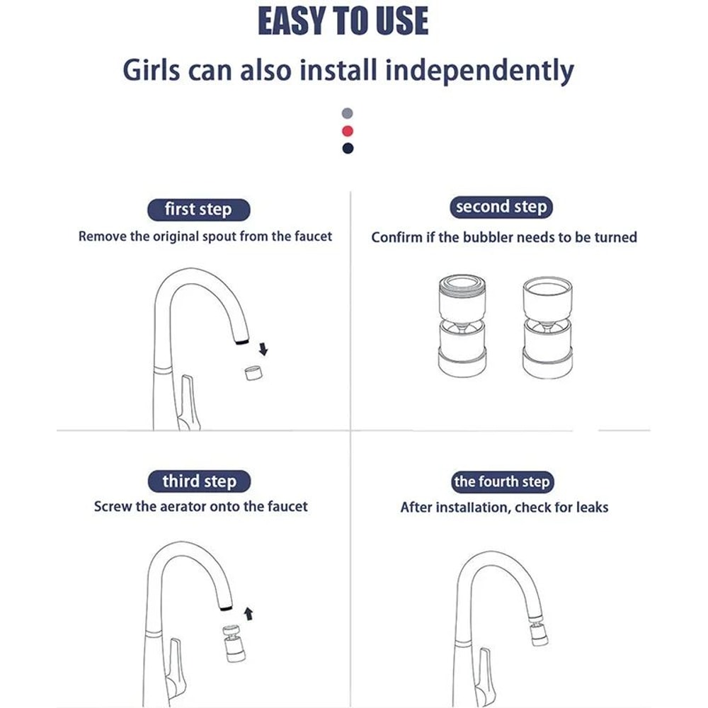 RGB LED Faucet Light 7 Color Water Glow Bathroom Lamp 5