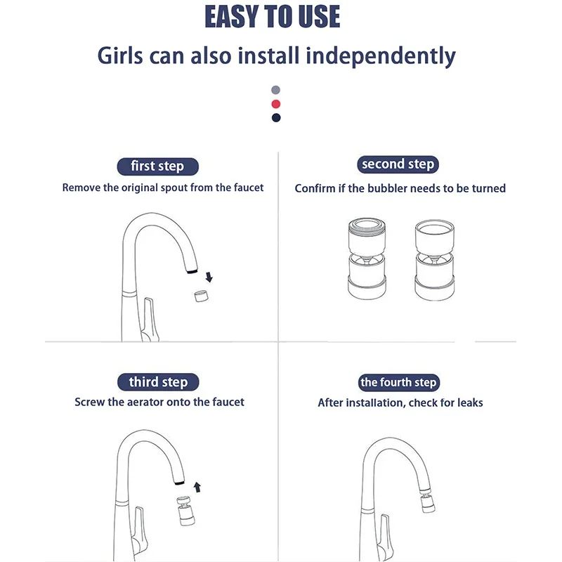 RGB LED Faucet Light 7 Color Water Glow Bathroom Lamp 5