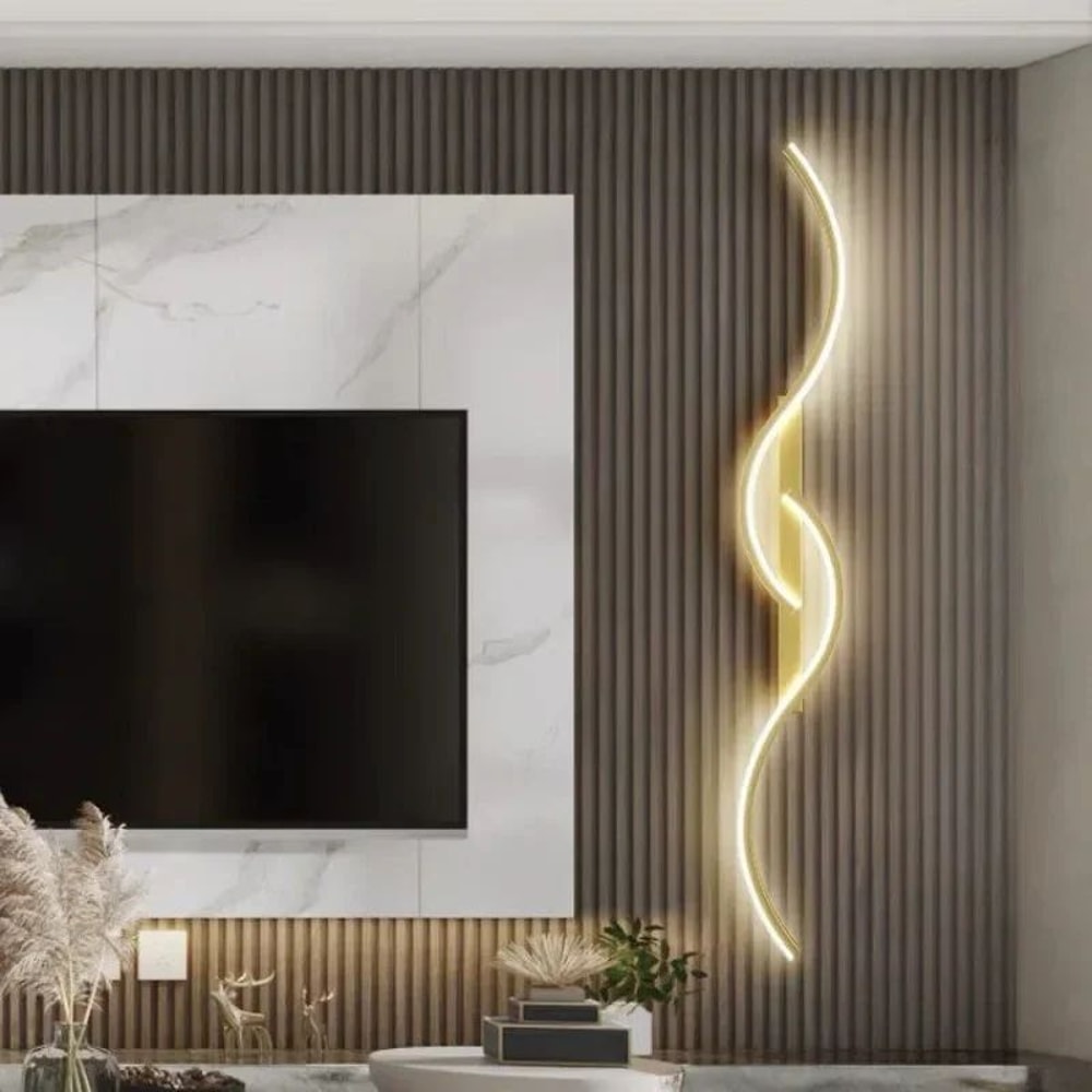 Smart LED Wall Lamp With Remote Control Adjustable Brightness 1