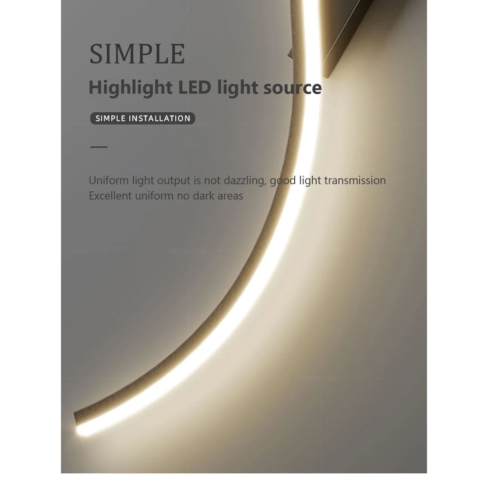 Smart LED Wall Lamp With Remote Control Adjustable Brightness 6