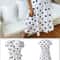Women White Boho Polka Dot V Neck Summer Maxi Dress 4