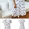 Women White Boho Polka Dot V Neck Summer Maxi Dress 4