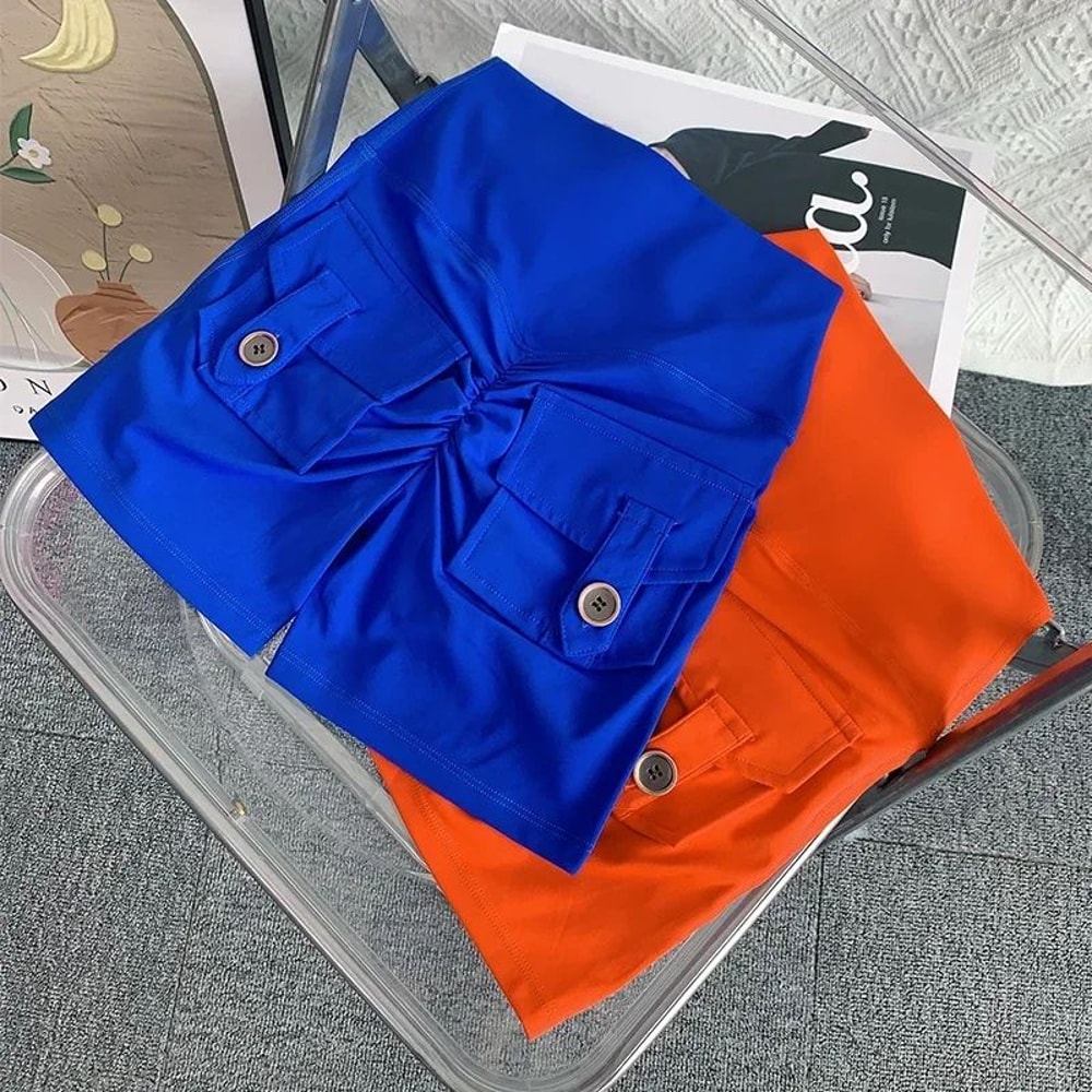 Women High Waist Peach Butt Yoga Shorts With Pocket 0