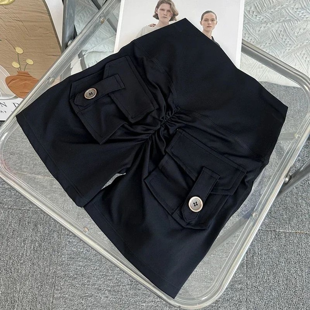 Women High Waist Peach Butt Yoga Shorts With Pocket 10