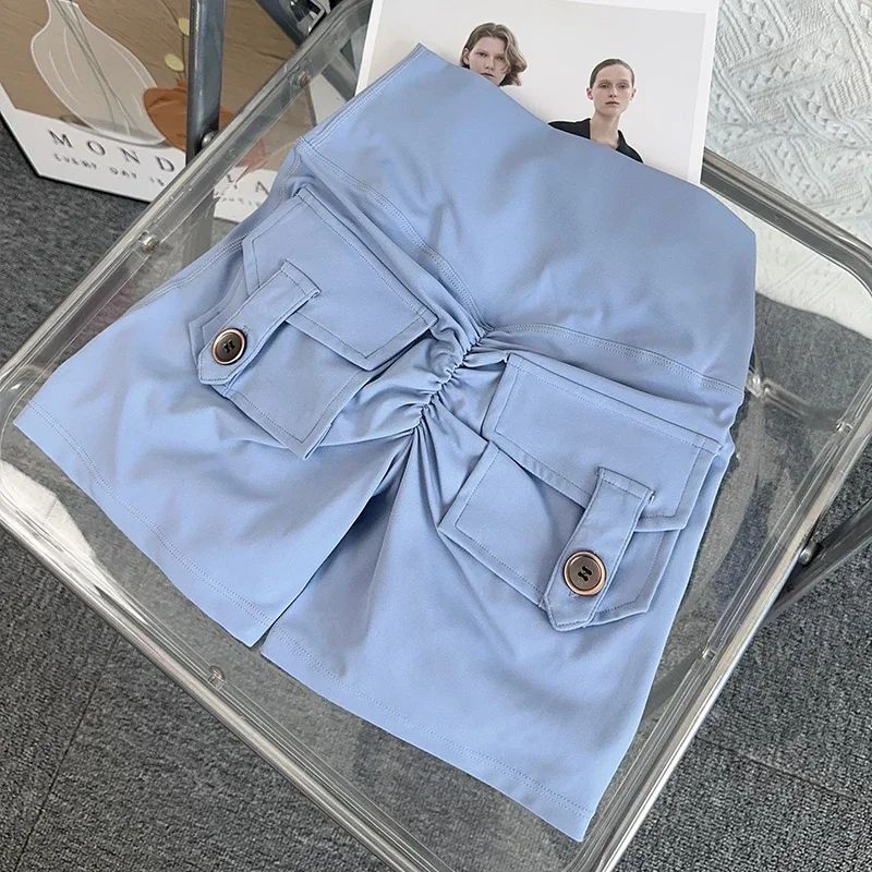 Women High Waist Peach Butt Yoga Shorts With Pocket 12