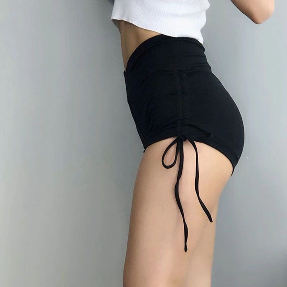 Women High Waist Scrunch Butt Yoga Gym Shorts 3