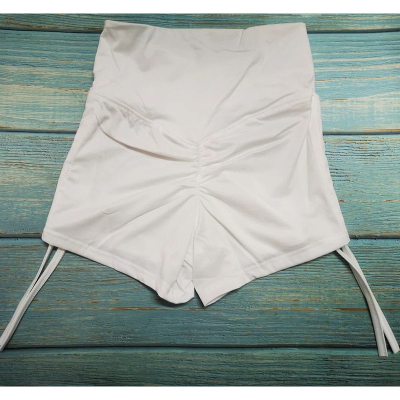 Women High Waist Scrunch Butt Yoga Gym Shorts 11