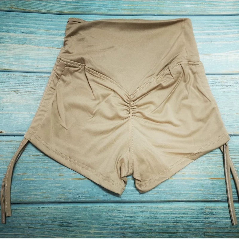 Women High Waist Scrunch Butt Yoga Gym Shorts 13