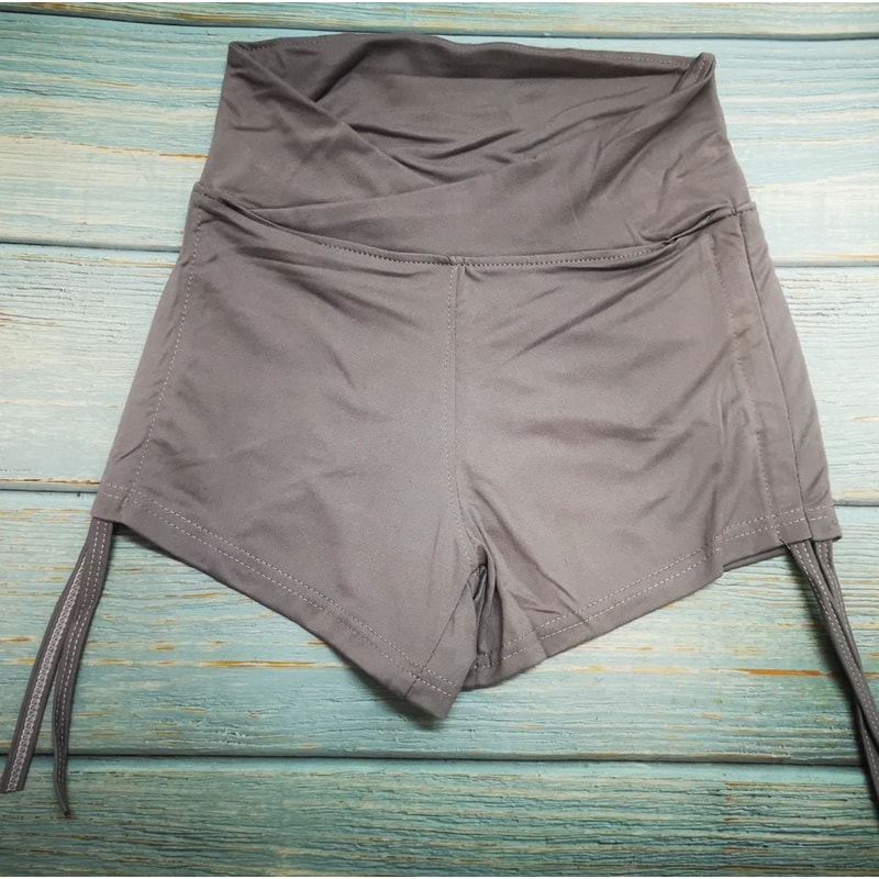 Women High Waist Scrunch Butt Yoga Gym Shorts 14