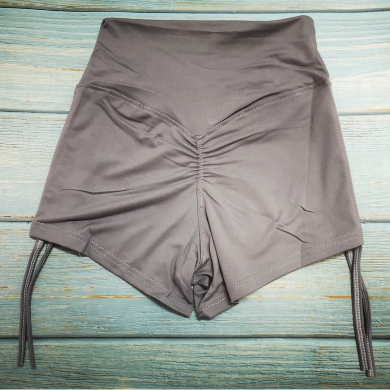 Women High Waist Scrunch Butt Yoga Gym Shorts 15