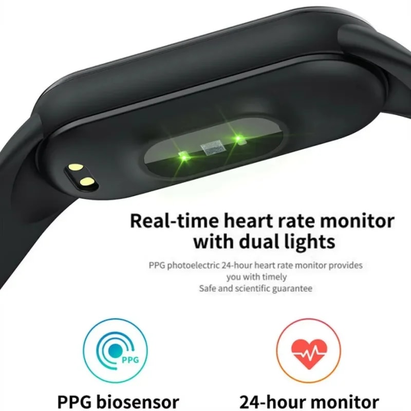 M4 Smart Watch Fitness Tracker Heart Rate Blood Pressure Monitor Bracelet 2