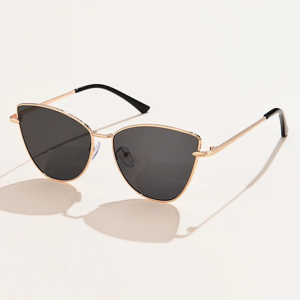Women Cat Eye Metal Frame UV400 Fashion Sunglasses 3