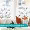 Frosted Privacy Window Film With Bird Decorative Decals 13
