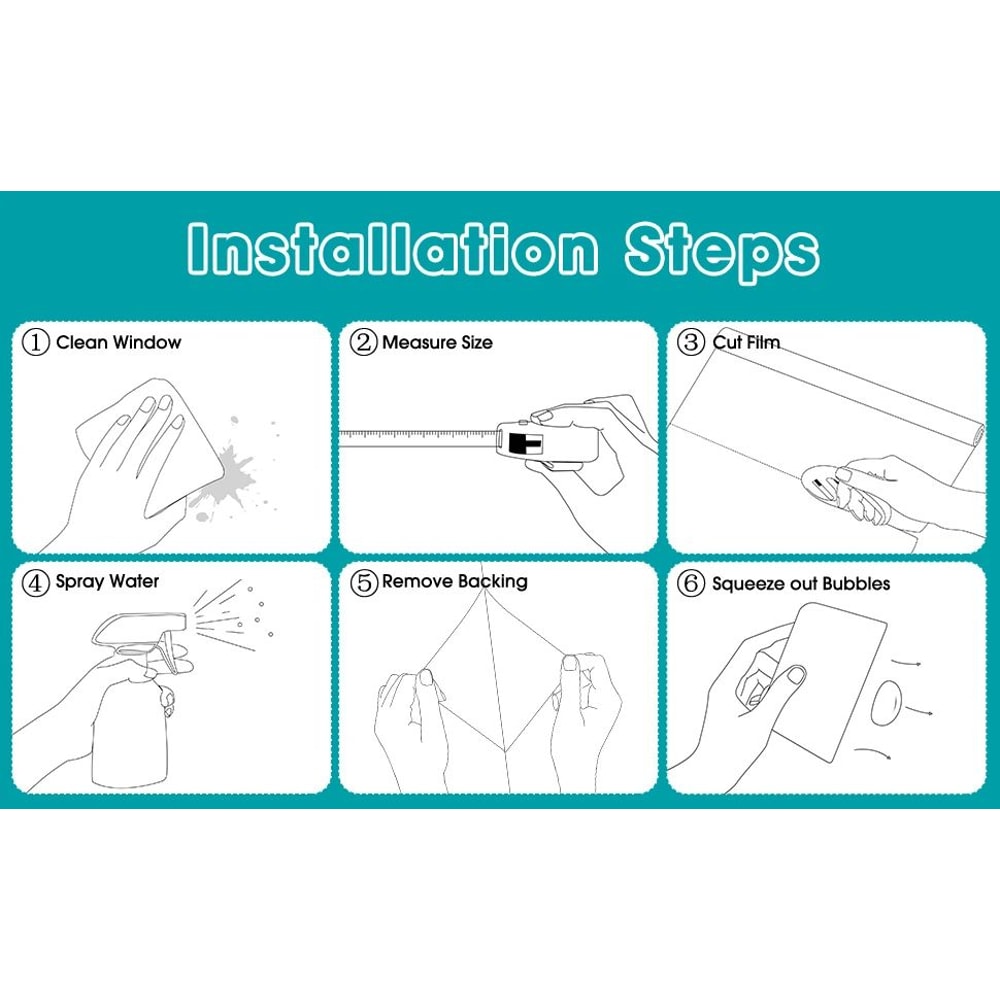 Frosted Privacy Window Film With Bird Decorative Decals 17