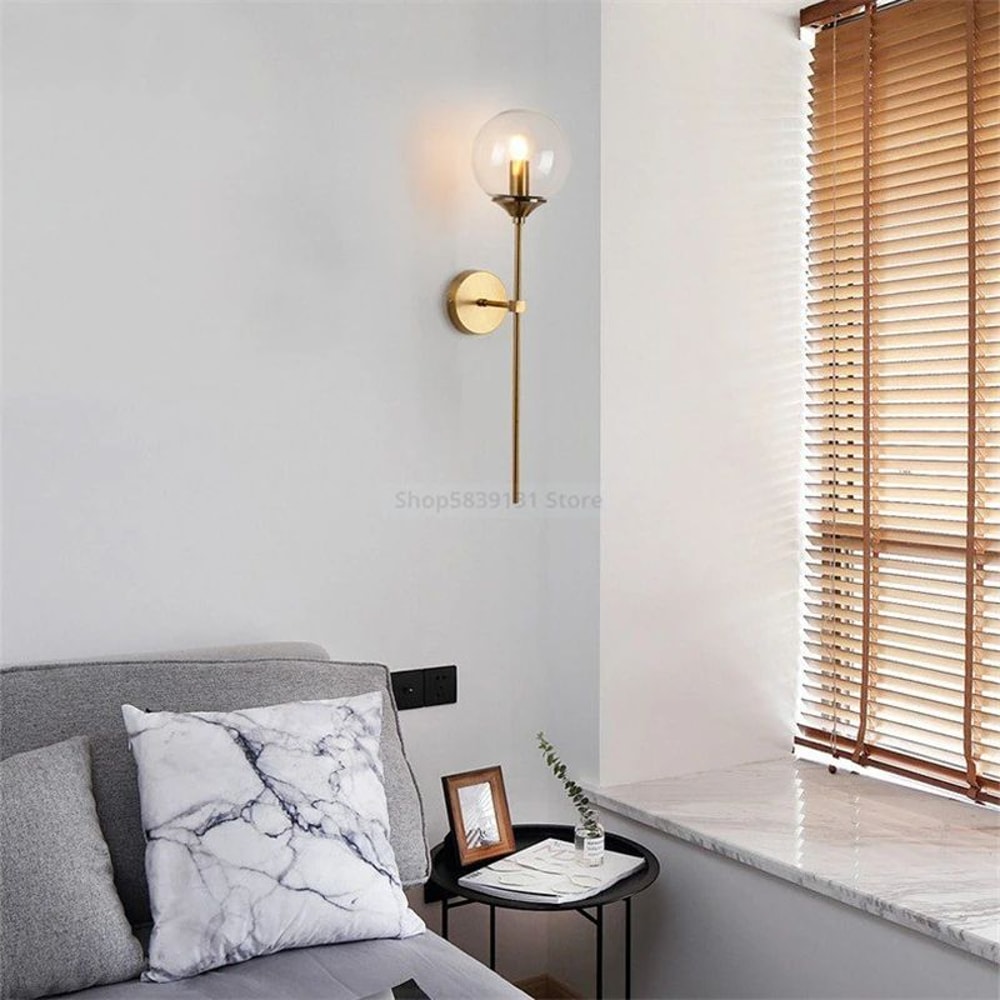 Nordic Long Arm LED Wall Lamp Modern Bedside Light 13