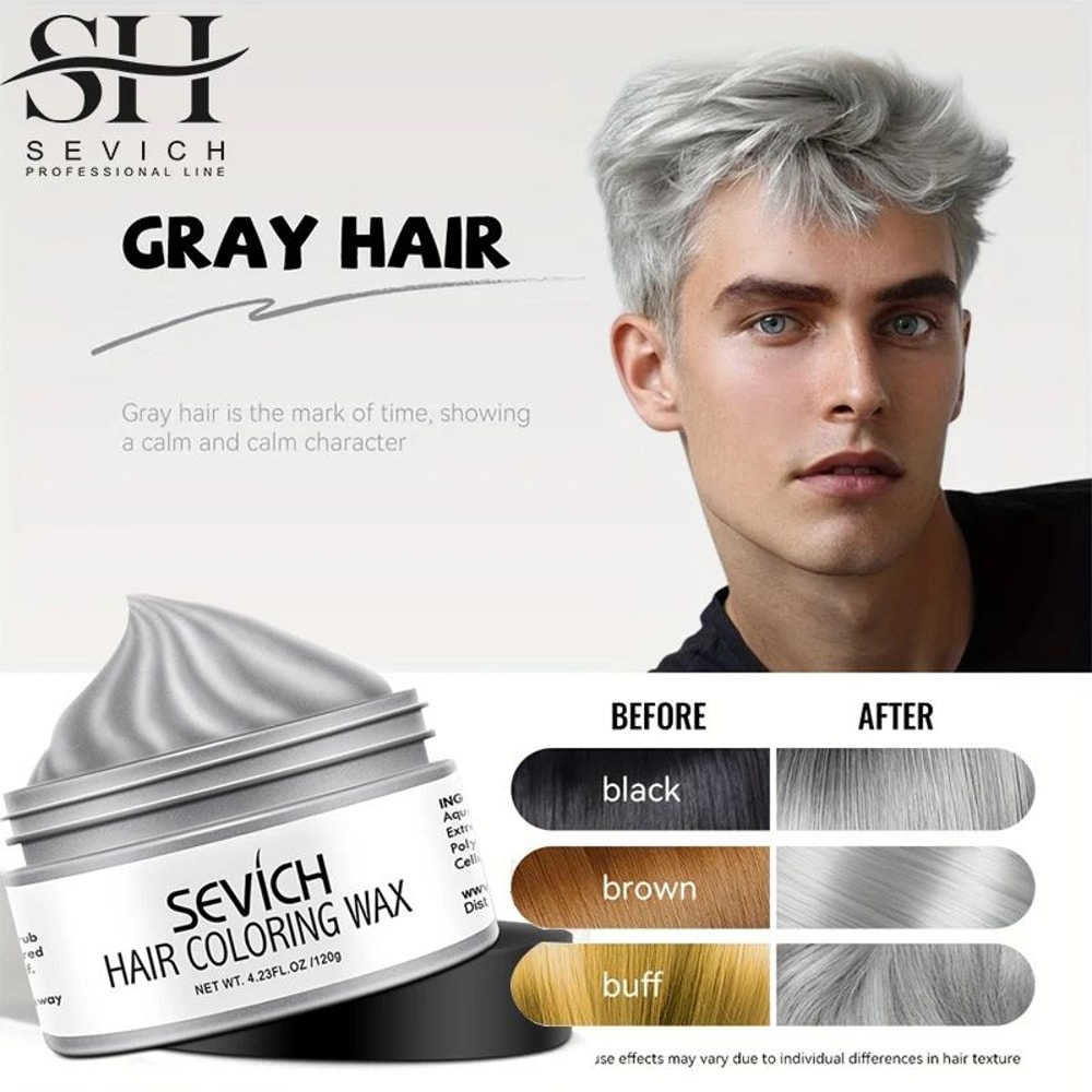 Sevich Temporary Hair Color Wax Washable Styling Cream 3