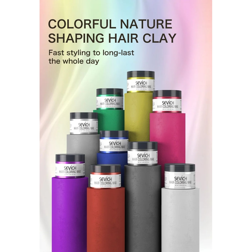 Sevich Temporary Hair Color Wax Washable Styling Cream 6