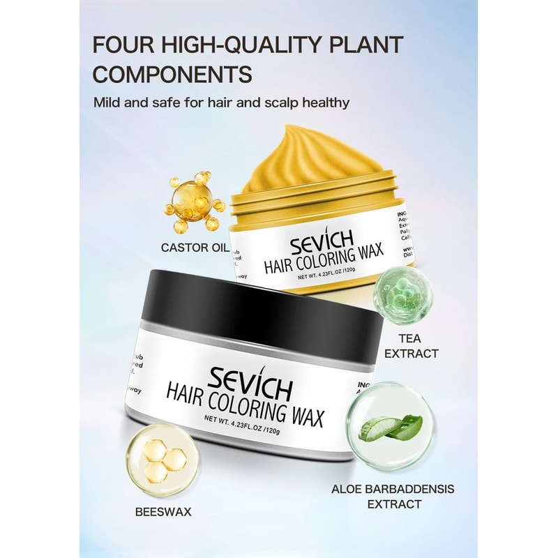 Sevich Temporary Hair Color Wax Washable Styling Cream 8