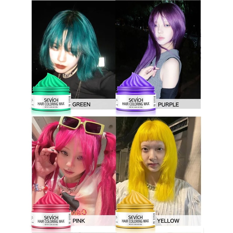 Sevich Temporary Hair Color Wax Washable Styling Cream 10