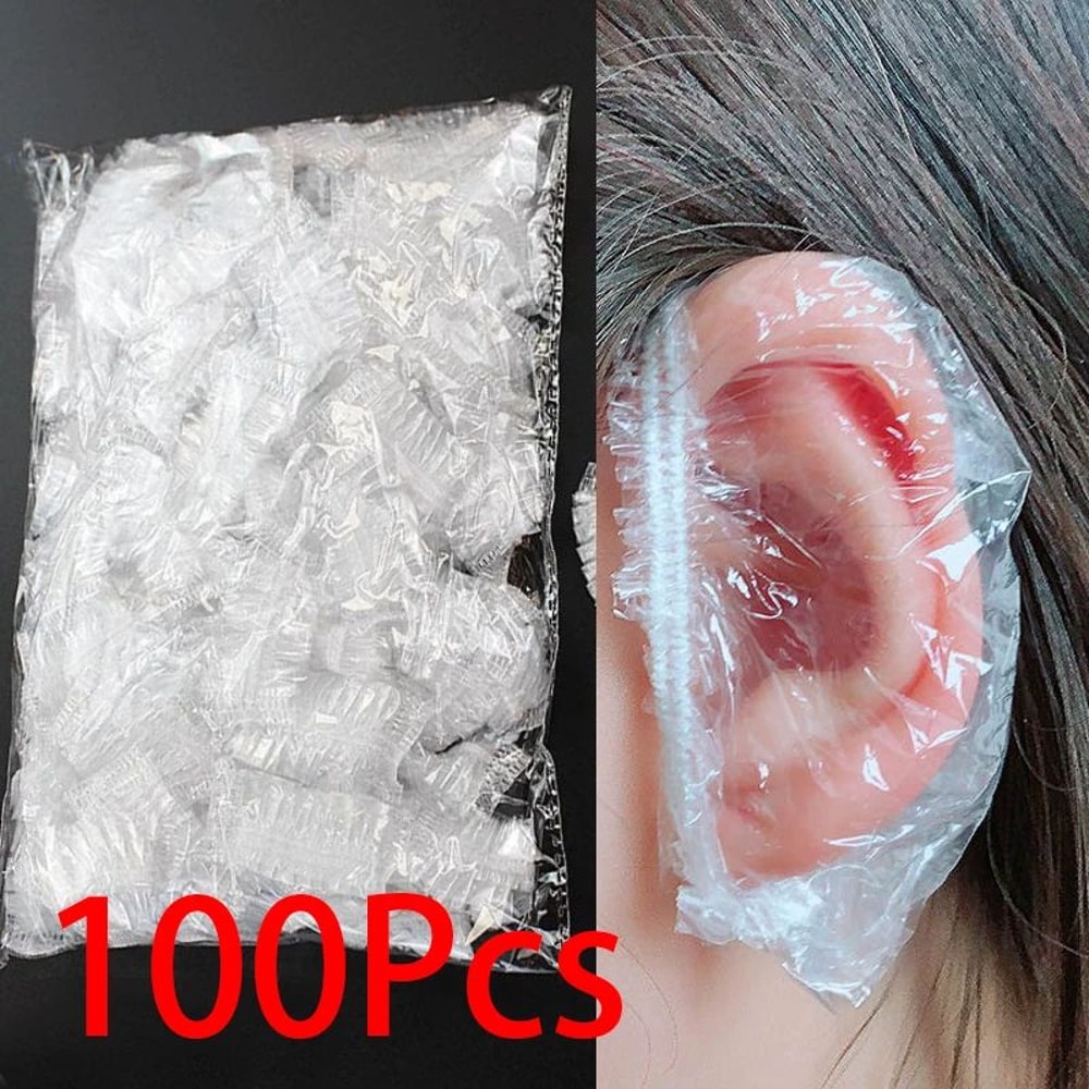 Disposable Waterproof Hair Dye Ear Covers 100pcs 0