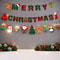 Merry Christmas Santa Snowman Paper Hanging Banner Decor 5