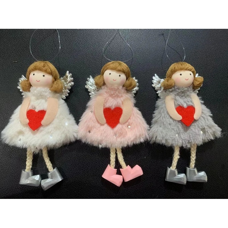Cute Plush Angel Girl Christmas Tree Hanging Ornament 6