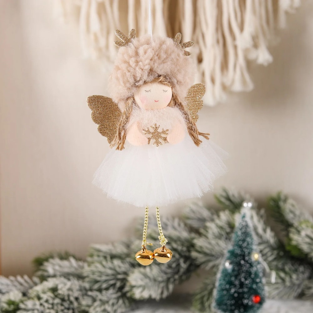Cute Plush Angel Girl Christmas Tree Hanging Ornament 16