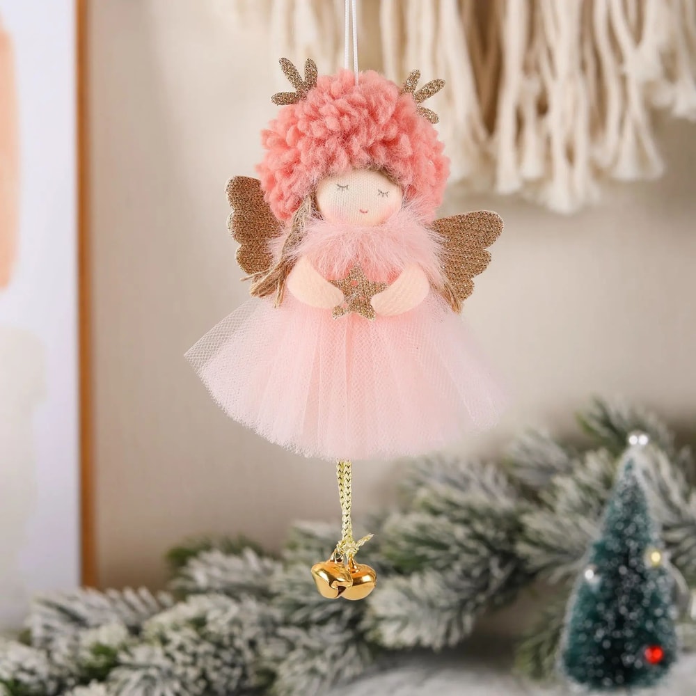 Cute Plush Angel Girl Christmas Tree Hanging Ornament 17