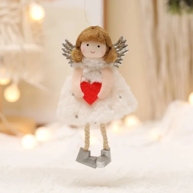 Cute Plush Angel Girl Christmas Tree Hanging Ornament 15