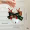 Christmas Bell Antlers Pinecone Hanging Ornament Decor 7