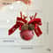 Christmas Bell Antlers Pinecone Hanging Ornament Decor 14