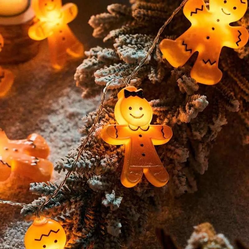 LED Gingerbread Man Christmas String Light Decoration 6