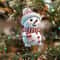 5pcs Acrylic Snowman Christmas Tree Hanging Ornaments 2