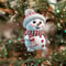 5pcs Acrylic Snowman Christmas Tree Hanging Ornaments 2