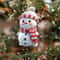 5pcs Acrylic Snowman Christmas Tree Hanging Ornaments 3
